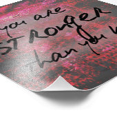 あなた感動的が知っているより強い引用文 フォトプリント            (角)