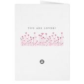 あなた感謝していのために神ハート花バレンタインデー (裏面)