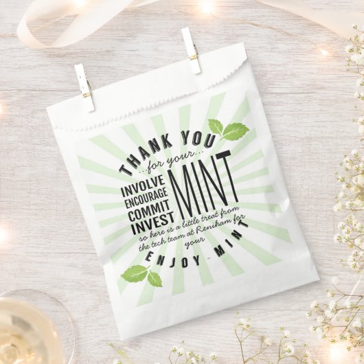 あなた感謝していは、ボランティアの関与を確立する フェイバーバッグ (クリップ留めされた状態)