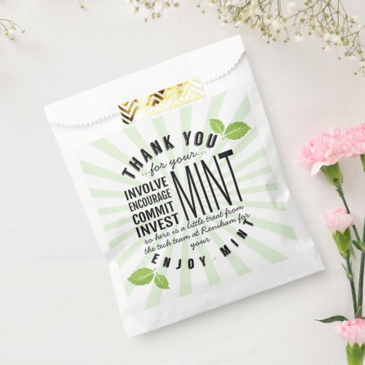 あなた感謝していは、ボランティアの関与を確立する フェイバーバッグ (封をした状態)