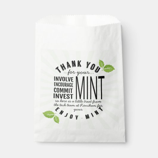 あなた感謝していは、ボランティアの関与を確立する フェイバーバッグ (正面)