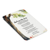 あなた感謝してい先生感謝ポピーの木の詩 マグネット (右側)