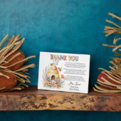 あなた感謝してい先生鑑賞はちみつビー詩 フォトプラーク (側面)