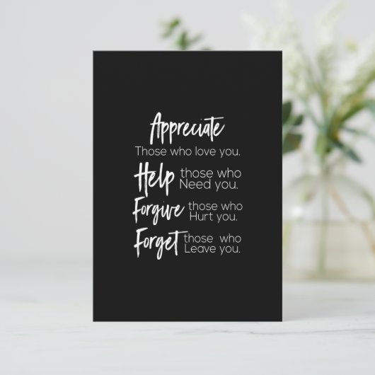 あなた救済を愛忘れす人を許してありがたい サンキューカード (スタンド正面)