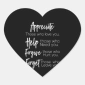 あなた救済を愛忘れす人を許してありがたい ハートシール (正面)