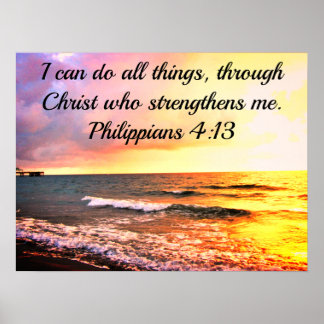 あなた方が強化するキリストを通して、私は全てのことを成し遂げることができる ポスター