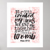 あなた方が私を一緒に編み上げた宗教的 ポスター (正面)