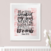 あなた方が私を一緒に編み上げた宗教的 ポスター