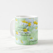 あなた方と平和への恩寵 – 2コリント1:2 コーヒーマグカップ (正面左)