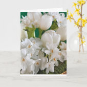 あなた方に「私達にとって特別な」クリスマスであることを知らせなさい カード (黄色い花)