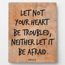 あなた方のハートを悩ましい聖書の聖句にするな フォトプラーク