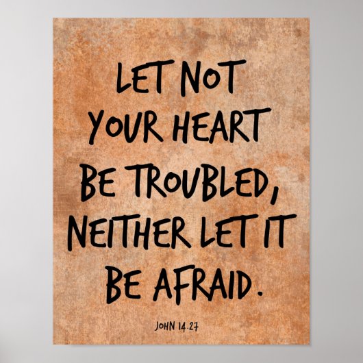 あなた方のハートを悩ましい聖書の聖句にするな ポスター (正面)