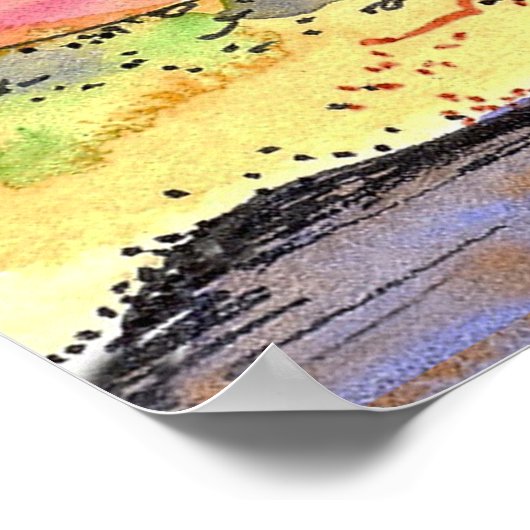 あなた方のハートを悩ませないでヨハネ14:1砂漠 ポスター (角)