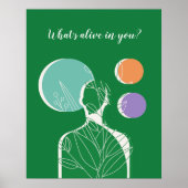 「あなた方の中に何が生きているのか？」 - Inner Growthへの呼び掛け ポスター (正面)