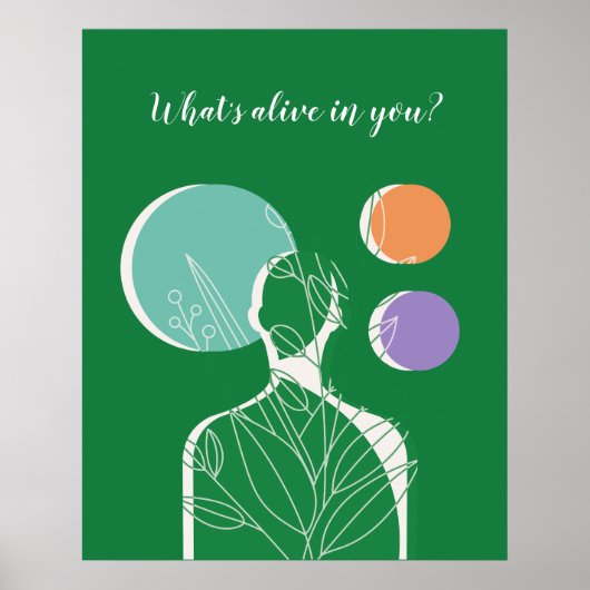 「あなた方の中に何が生きているのか?」 - Inner Growthへの呼び掛け ポスター (正面)