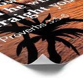 あなた方の聖書の聖句すべてをもって、主を信頼しなさい ポスター (角)