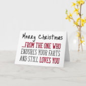 あなた方の農場に耐え、あなた方を愛しおもしろいて、クリスマス カード (黄色い花)