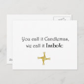 あなた方はそれを燭台と呼び、私たちはimbolcと呼ぶ ポストカード (正面/裏面)