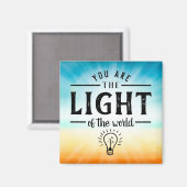 あなた方は世界の光であり,聖書の聖句デザイン マグネット (正面/裏面)