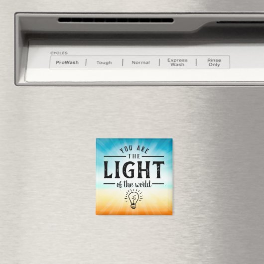 あなた方は世界の光であり，聖書の聖句デザイン マグネット (インサイチュ (食洗機))