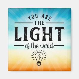 あなた方は世界の光であり，聖書の聖句デザイン マグネット