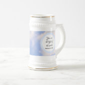 あなた方は世界聖書の詩の青の光である ビールジョッキ (正面右)