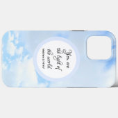 あなた方は世界聖書の詩の青の光である Case-Mate iPhoneケース (裏面 (横))