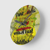 あなた方は創造された約束である ラウンド壁時計 (傾斜)