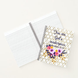 あなた方は神の最高傑作バイブル聖句クリスチャンである ノートブック