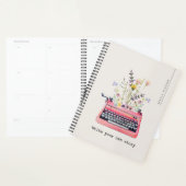 あなた書の物語、ベージュのウィークリー日記 プランナー手帳 (ディスプレー)