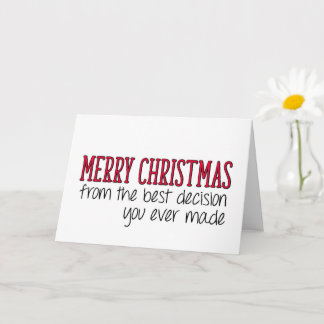 あなた最高のが決めたクリスマスおもしろい。 カード