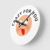 あなた熱狂するのために ラウンド壁時計 (傾斜)