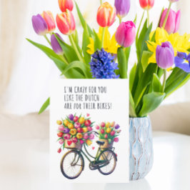 あなた熱狂するは、オランダが彼らのバイクのためにあるのが好きだから ポストカード