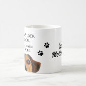 あなた犬からのおもしろいな母の日尊敬して下さい コーヒーマグカップ (中央)