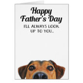 あなた犬からのおもしろいな父の日カードを尊敬して下さい (正面)