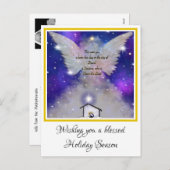 あなた生まれはクリスマスのベビー シーズンポストカード (正面/裏面)