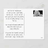 あなた生まれはクリスマスのベビー シーズンポストカード (裏面)