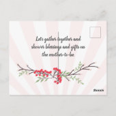 あなた祝の小さな奇跡の到来だ！ ポストカード (裏面)