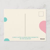 あなた祝の小さな奇跡の到来だ! ポストカード (裏面)