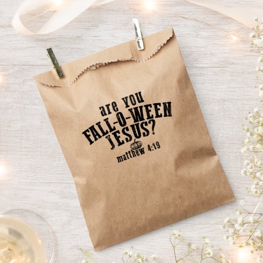 あなた秋Oウィーンイエズクリスチャンのハロウィーン フェイバーバッグ (クリップ留めされた状態)