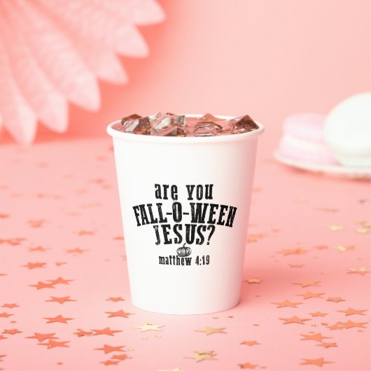 あなた秋Oウィーンイエズクリスチャンのハロウィーン 紙コップ (インサイチュ)