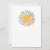 あなた空白の自身のボーホー太陽をここに来太陽を追加 招待状 (正面)