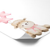 あなた空白の自身の甘い小さなラムピンクのバラを作成 ポスター (角)