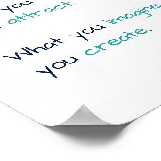 あなた考えが仏になる真の知恵引用文 ポスター (角)