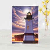 あなた考えとユー恋しく思ズ・ライト・ハウス カード (黄色い花)