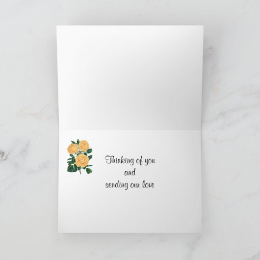 あなた考えと私たちの愛を送ること カード (内部)