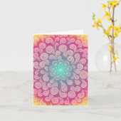 あなた考えと送り祈りの言葉も – Swirls カード (黄色い花)