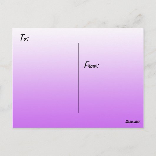 あなた考えについてハイビスカスパープルの花 ポストカード (裏面)