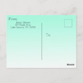 あなた考えについて手描き漫画レディスケッチ ポストカード (裏面)