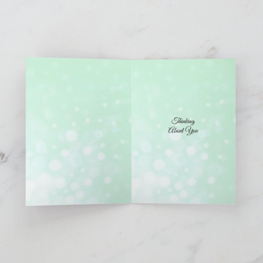 あなた考えに関するヴィンテージ・バードハウス カード (内部)